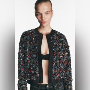 ZARA Bloggers Fav Jewel Beaded Jacket